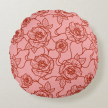 Whispers of Rose, Elegant Line Art Floral