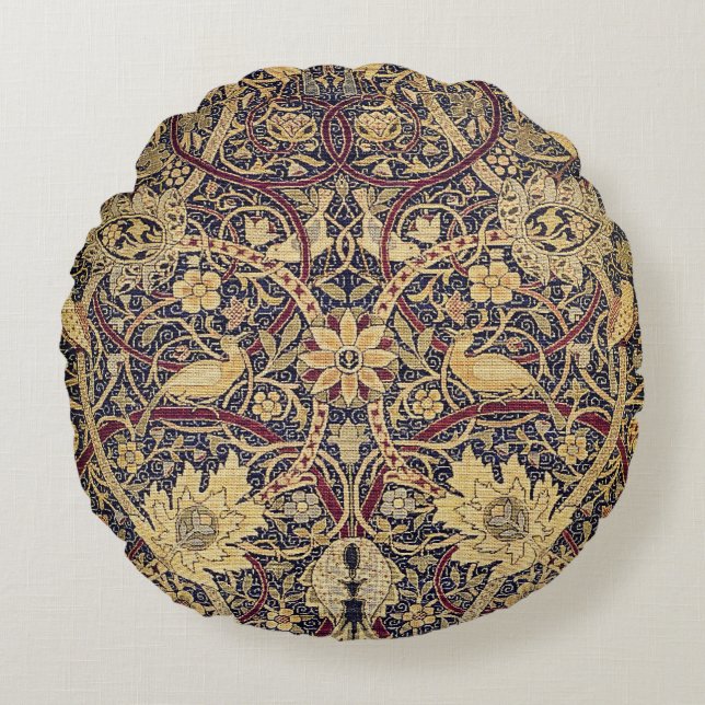 Coussins Ronds William Morris Bullerswood Détails du tapis (Devant)