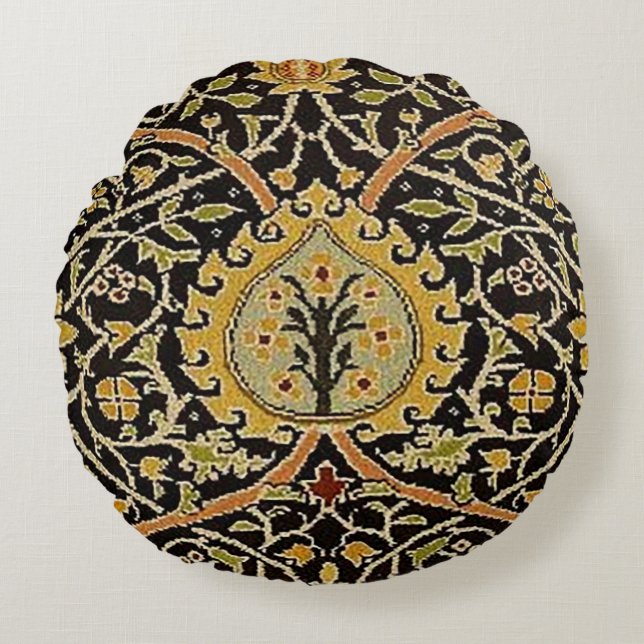 Coussins Ronds William Morris Classique Tapis Art Design d'impres (Devant)
