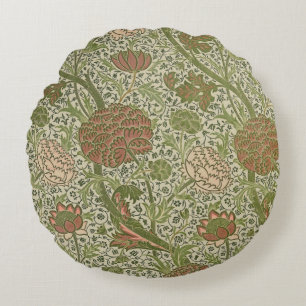 Coussins Ronds William Morris Cray Fleur de Sauge Floral Botaniqu
