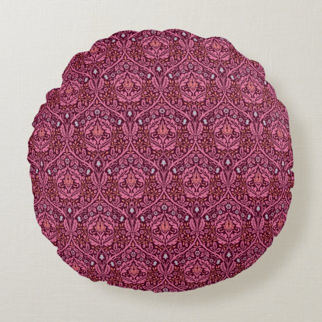Coussins Ronds William Morris Golden Bough in Plum (Devant)