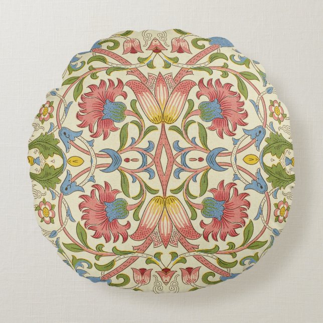 Coussins Ronds William Morris Loddon Blossom Motifs Floraux (Devant)