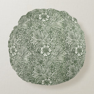 Coussins Ronds William Morris Marigold Vintage Floral Vert