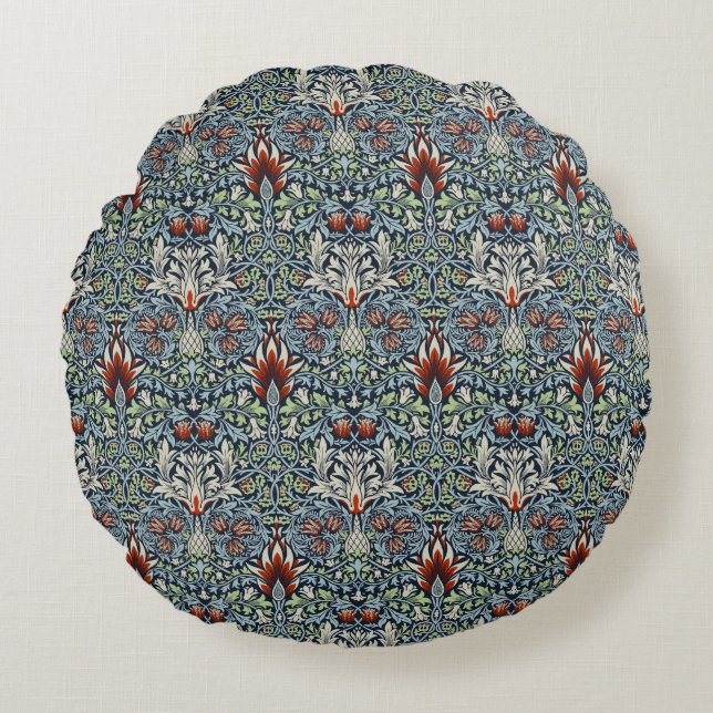 Coussins Ronds William Morris Snakeshead Floral Classique Botaniq (Devant)