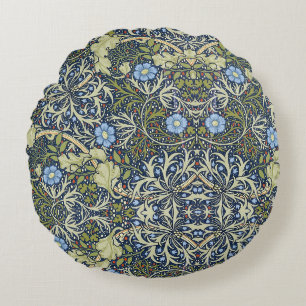Coussins Ronds William Morris Vintage Motif floral d'algues