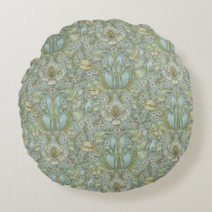 Coussins Ronds William Morris Vintage ressort floral