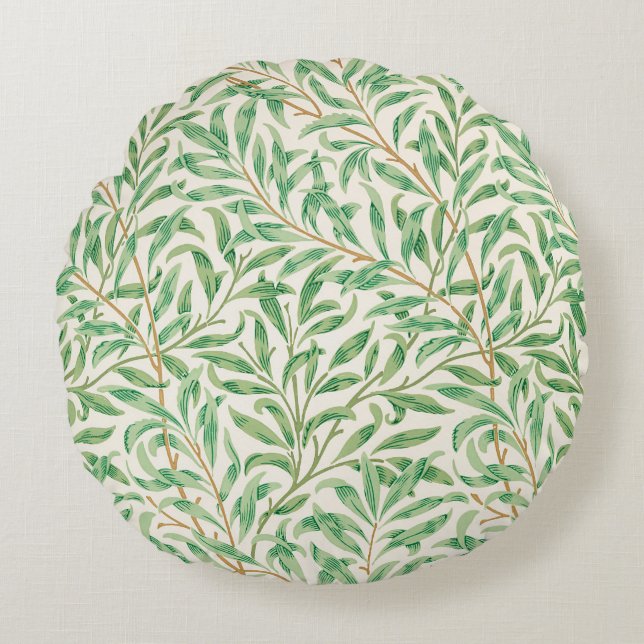 Coussins Ronds William Morris Willow bough Imprimer Jeu d'oreille (Devant)