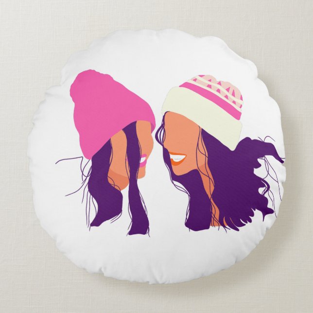 Coussins Ronds Winter Friends • Christmas (Devant)