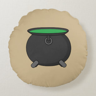 Coussins Ronds Witch Cauldron
