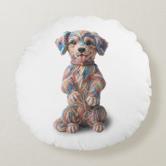Coussins Ronds “Yarn Dog” Cushion