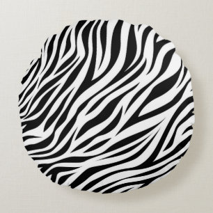 Coussins Ronds Zebra Animal Skin Imprimer Motif-15391