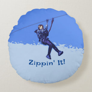 Coussins Ronds Zippin'It ! - Zipline Rider