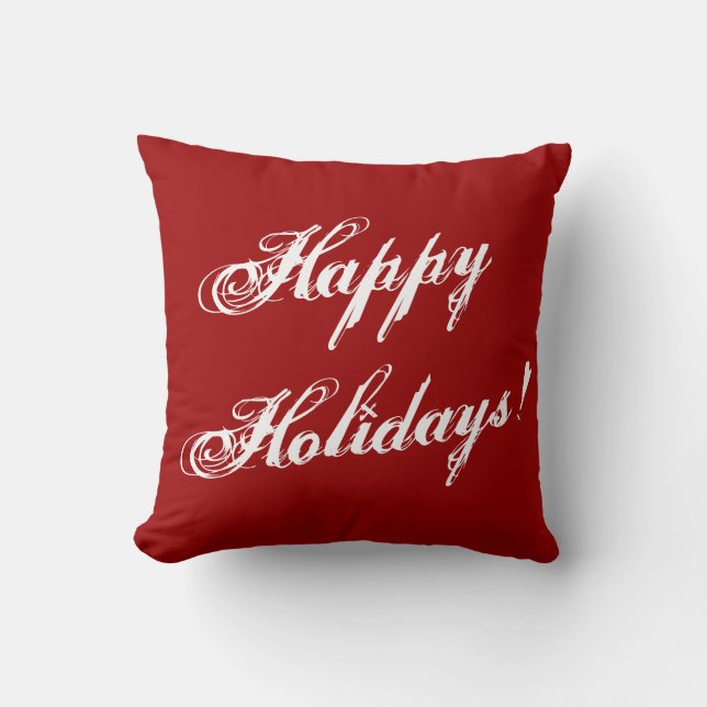 Coussins rouges de sofa d'impression de vacances (Recto)