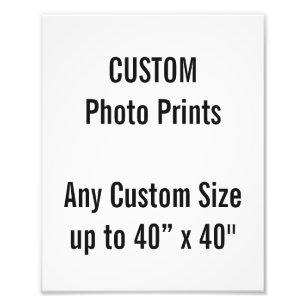 Coutume 8" x 10" copie de photo (ou toute taille