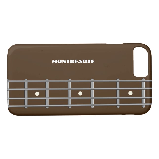 Coutume de cou de guitare basse de coque iphone de (Dos (Horizontal))