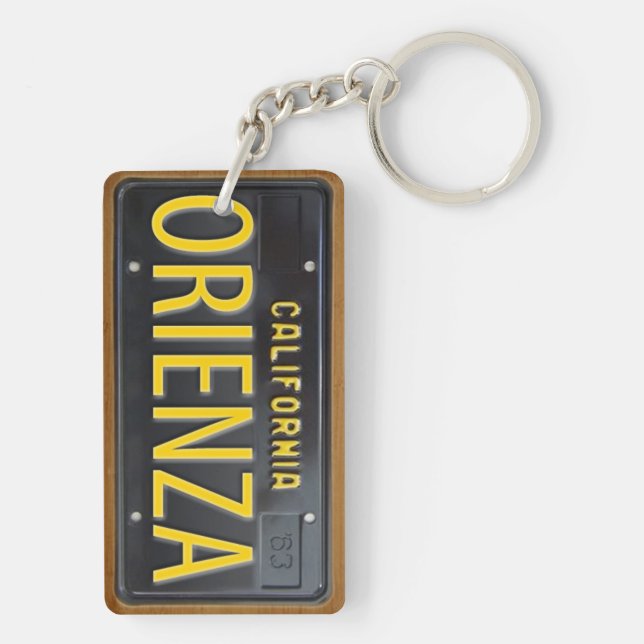 COUTUME de porte - clé de plaque minéralogique de (Dos)