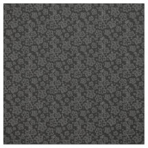 Coutume florale grise de noir de tissu de coton