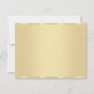 Coutume Gold Look Blank Modèle Moderne Élégant