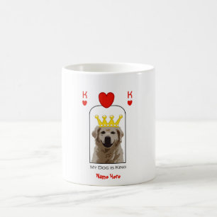 Coutume Golden Retriever Chien King Coeurs Mug