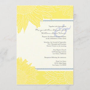 coutume ::Mariage de tournesol Invitation : Marine