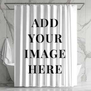 Coutume Photo Douche Rideau Ajouter Votre Texte Sa
