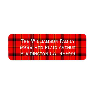 Coutume rustique de tartan de plaid rouge et noir