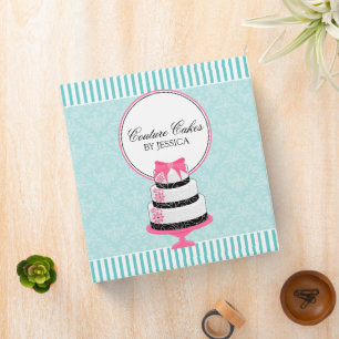 Couture Cakes Aqua Bakery 1.5 Inch Binder