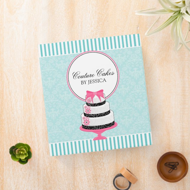 Couture Cakes Aqua Bakery 1 Inch Binder (In Situ)