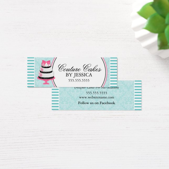 Couture Cakes Bakery Aqua Hang Tags (Desk)