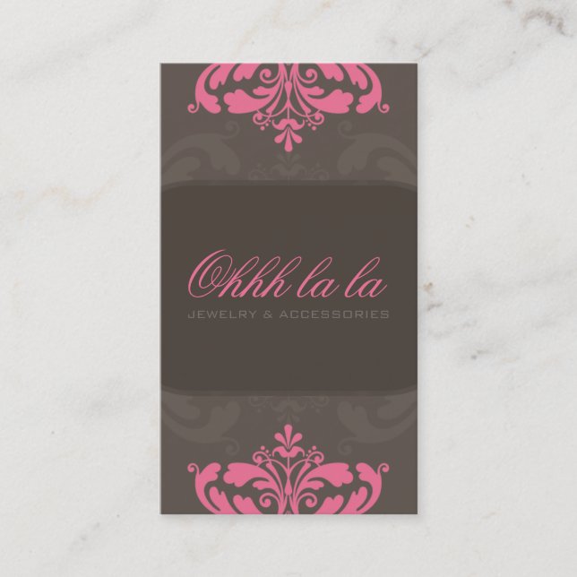 COUTURE CARTE DE VISITE :: la couture fleurit 1AP (Devant)