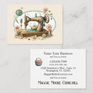 Couture, Crochet, Carte de visite de couchage