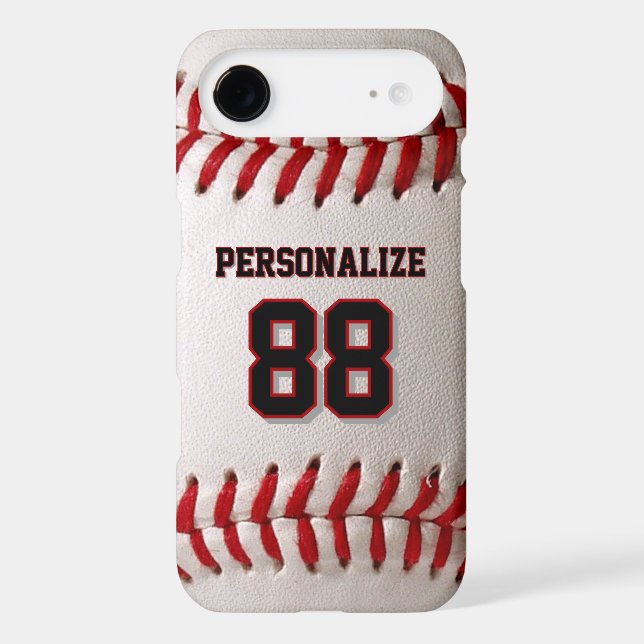 Couture de baseball classique Nom et numéro person (Verso)