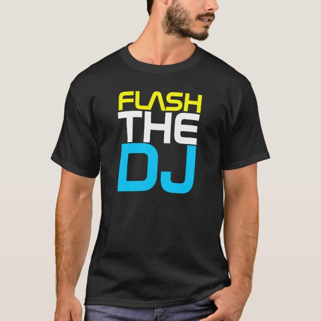 Couture d'InterKnit - clignotent le T-shirt du DJ (Devant)