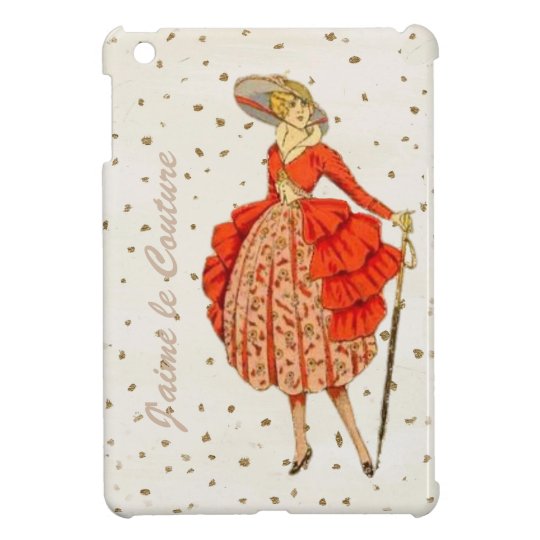COUTURE. FASHION, VINTAGE FRENCH BELLE EPOQUE IPAD CASE FOR THE iPad MINI