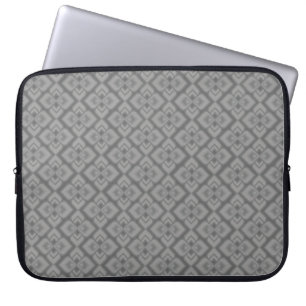 Couture inspired grey laptop case