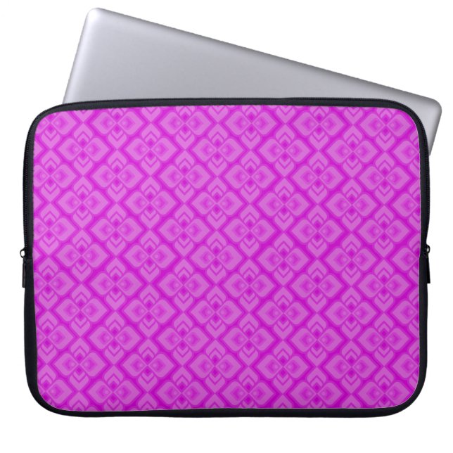 Couture inspired hot purple laptop case (Front)