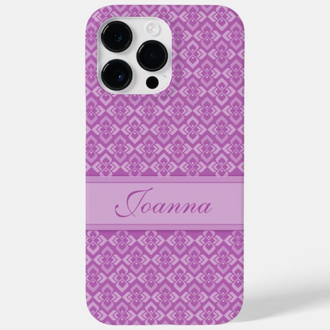 Couture inspired name purple  Case-Mate iPhone case (Back)