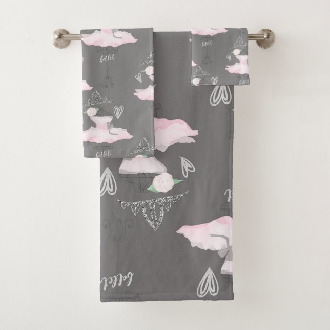 Couture rose et gris Ballerina Girls Whimsical Chi (En situation)
