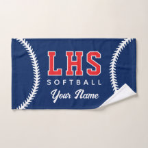 Couture Softball Serviette de sport personnalisée