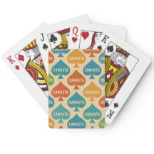 Couvercle Canasta Design Cartes de jeu