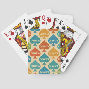 Couvercle Canasta Design Cartes de jeu