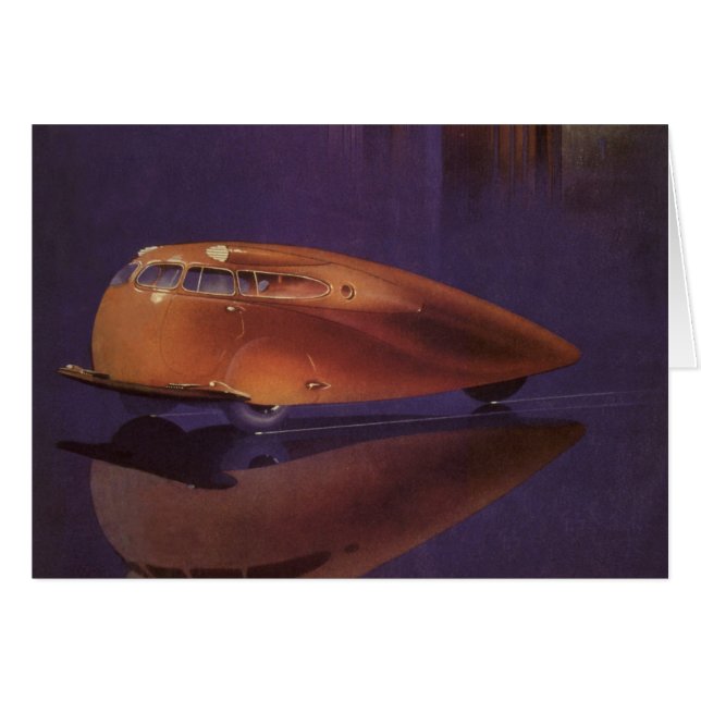 Couvercle de Magazine automobile vintage, voiture  (Devant horizontal)