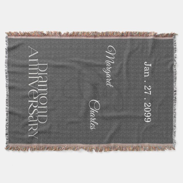 Couverture 60e anniversaire du Mariage Diamond | Jeu personna (Devant)