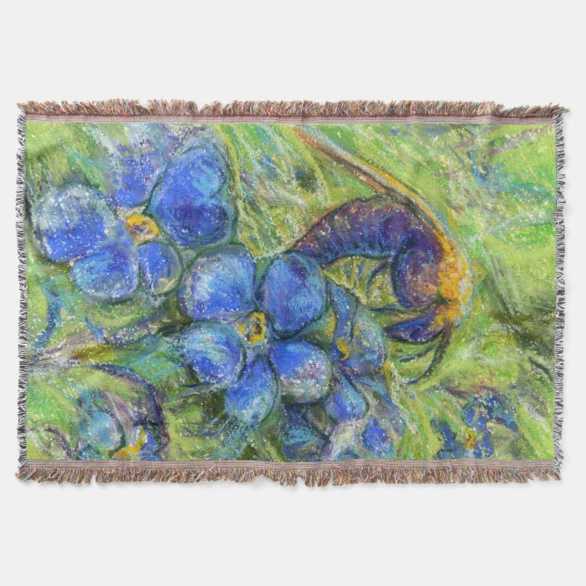 Couverture A Bee & Forget-me-not Flowers (Devant)