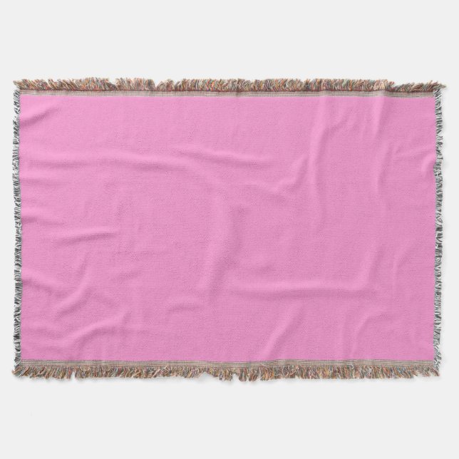 Couverture à lancer rose (Devant)