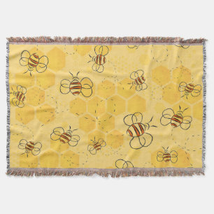 Couverture Abeille Bourdonnante Abeilles Mignonnes 