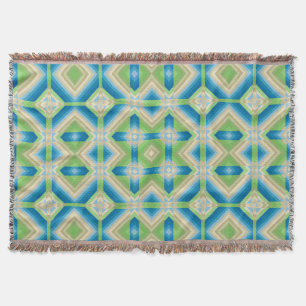 Couverture Abstraction formes géométriques bleu vert elem bla