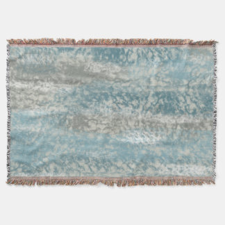 Couverture Abstraite teintes douces gris Turquoise