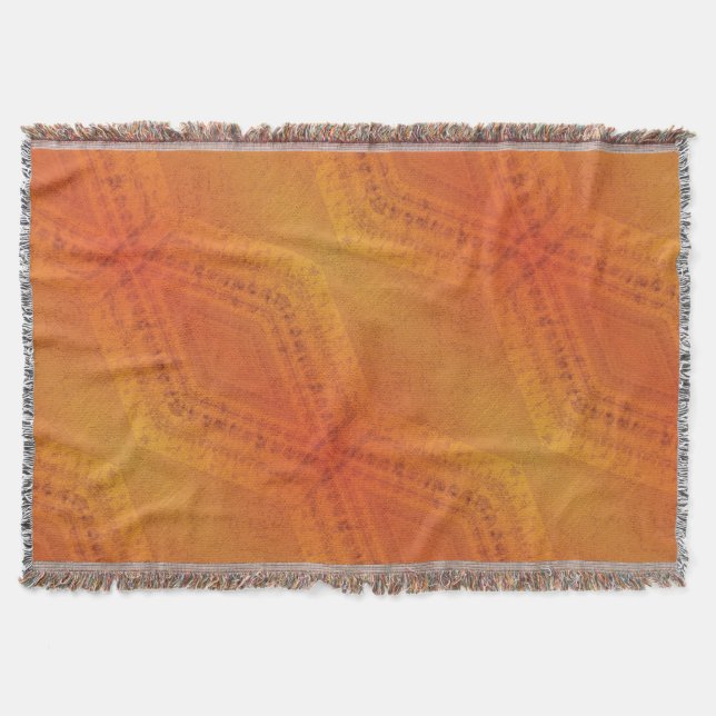 Couverture Acceptation | Motif de Shibori rouge orange jaune (Devant)