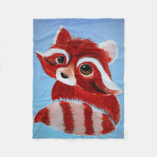 Couverture adorable d'ouatine de panda rouge